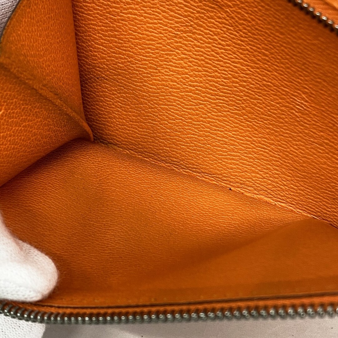 HERMES - 【5db3224】エルメス 長財布 ベアン リザード オレンジ HERMES - 【5db3224】エルメス 長財布 ベアン リザード オレンジ