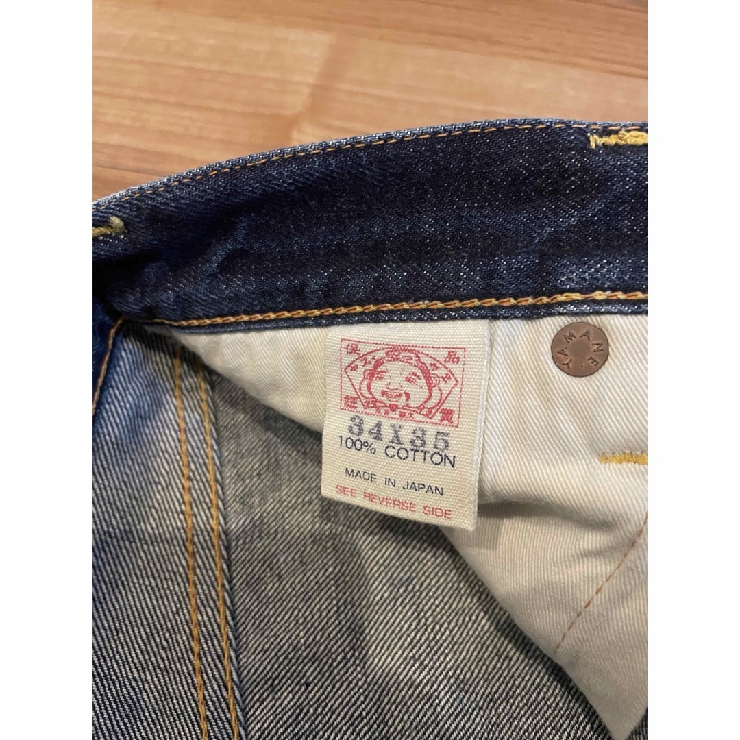 EVISU - サイズ34 赤刺繍 NO1スペシャル 銀耳 2001 エヴィス EVISU - サイズ34 赤刺繍 NO1スペシャル 銀耳 2001 エヴィス