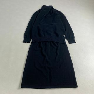 エルメス(HERMES)の美品　エルメス　セットアップ　HERMES　ニット　カシミヤ100　ロゴチャーム(セット/コーデ)