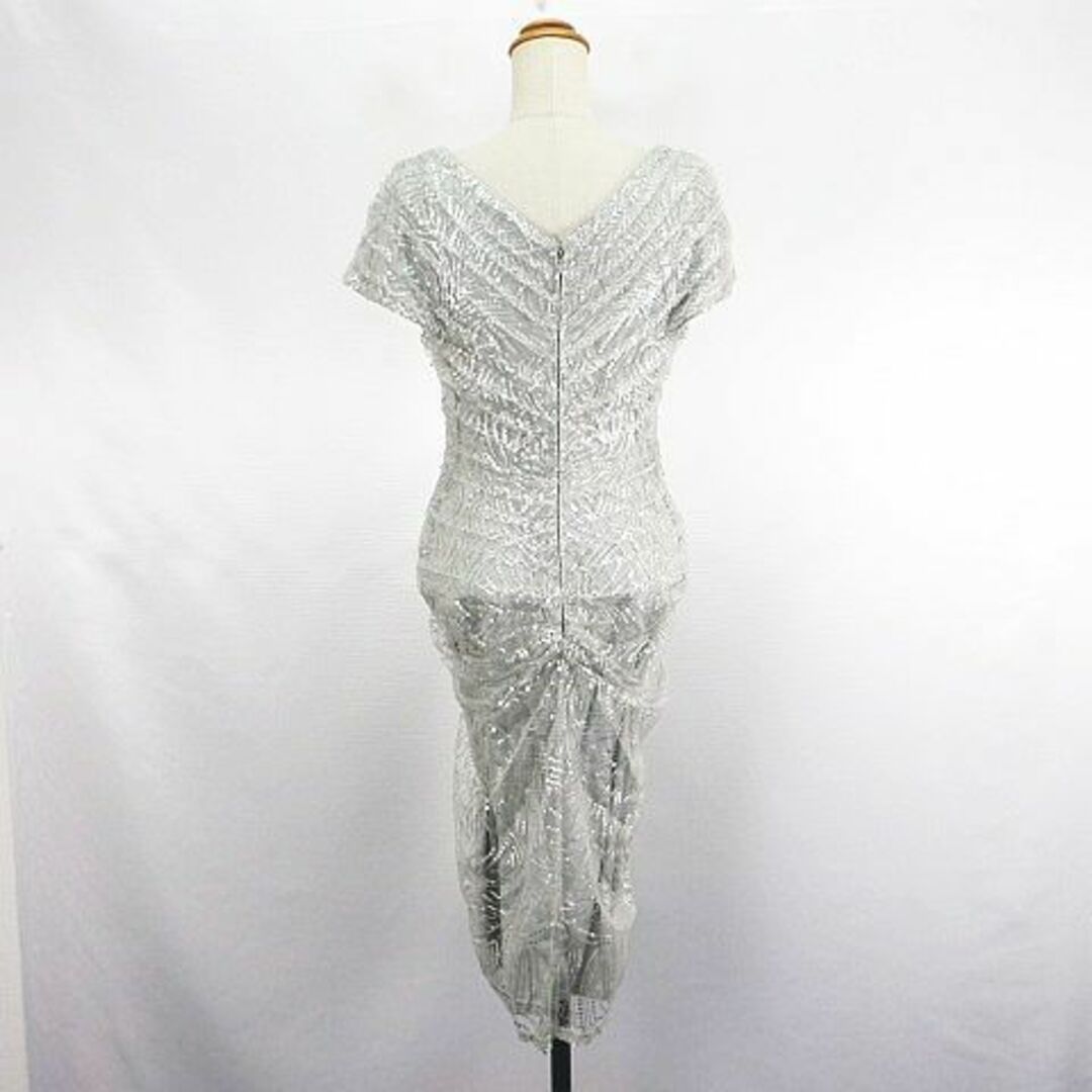 TADASHI SHOJI - タダシショージ ドレス 半袖 ロング丈 ドレープ TADASHI SHOJI - タダシショージ ドレス 半袖 ロング丈 ドレープ