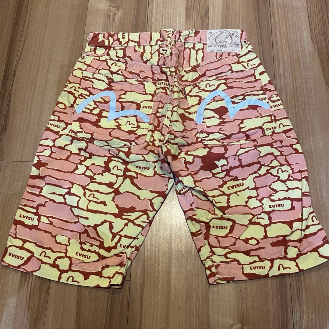 EVISU - サイズ32 水色カモメ 石垣迷彩 2001 ピンク 希少 EVISU - サイズ32 水色カモメ 石垣迷彩 2001 ピンク 希少