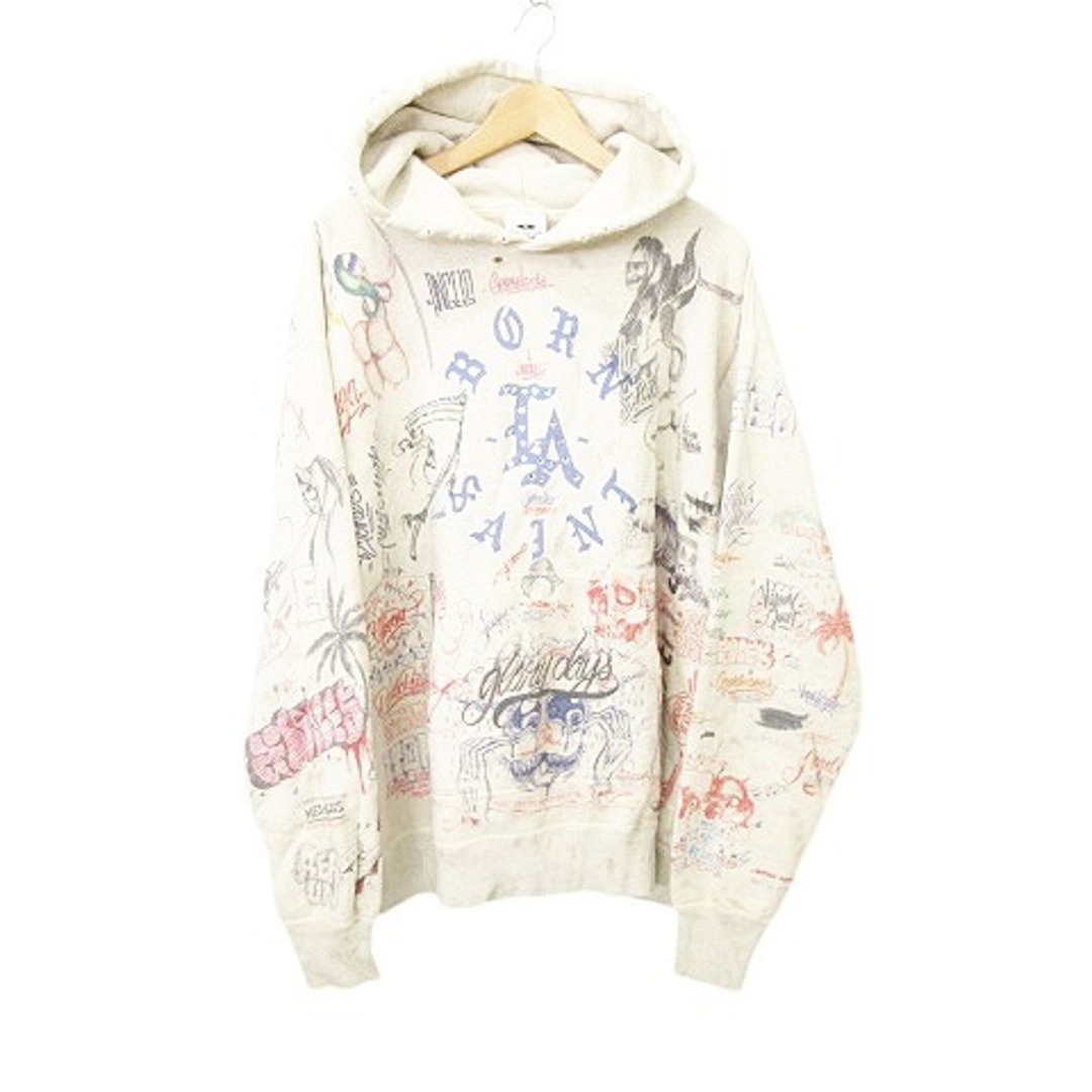 セントマイケル SAINTMICHAEL 24ss ボーンレイズドパーカー XLの セントマイケル SAINTMICHAEL 24ss ボーンレイズドパーカー XLの