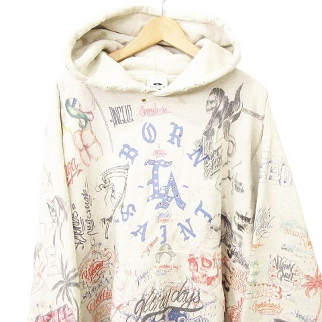 セントマイケル SAINTMICHAEL 24ss ボーンレイズドパーカー XLの セントマイケル SAINTMICHAEL 24ss ボーンレイズドパーカー XLの