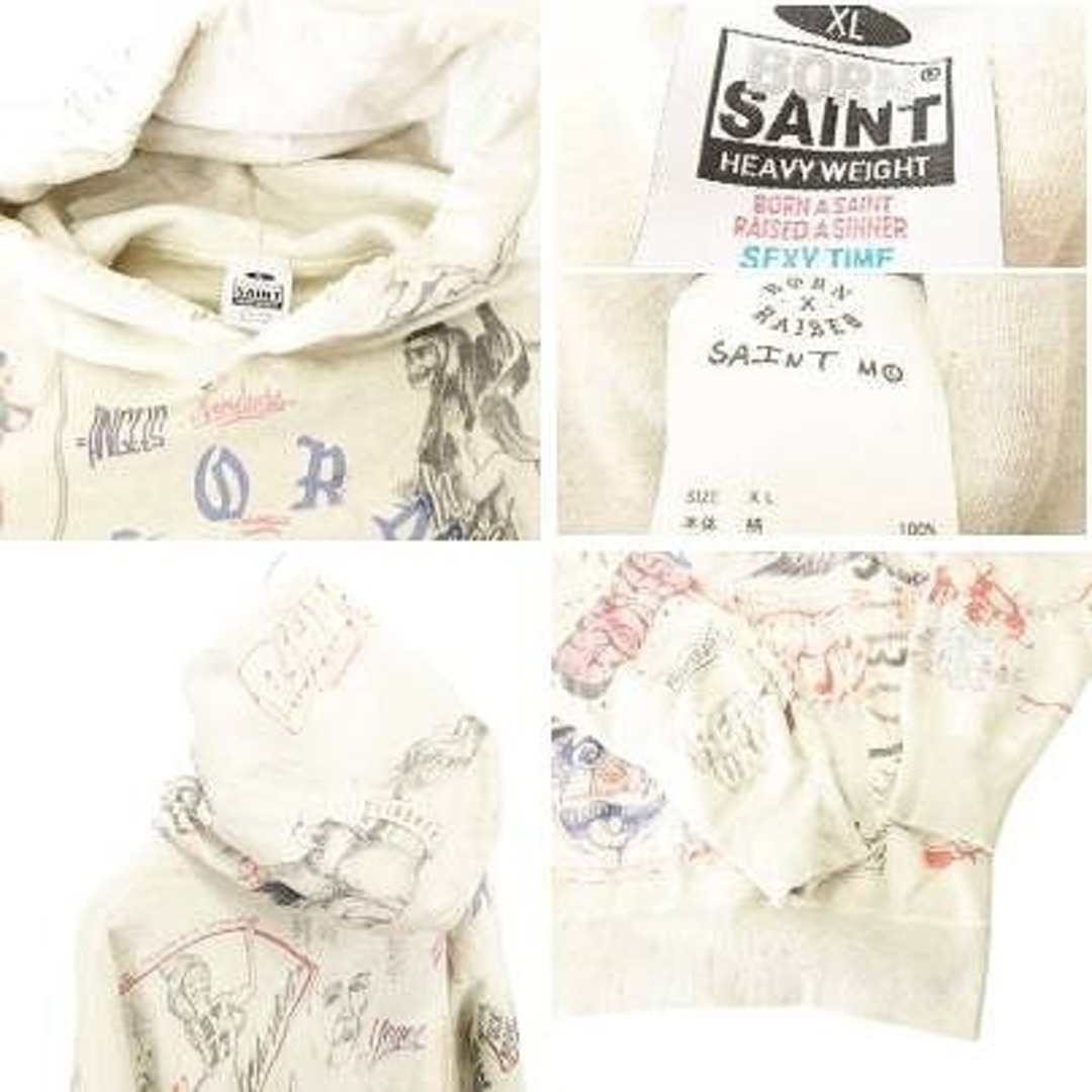 セントマイケル SAINTMICHAEL 24ss ボーンレイズドパーカー XLの セントマイケル SAINTMICHAEL 24ss ボーンレイズドパーカー XLの