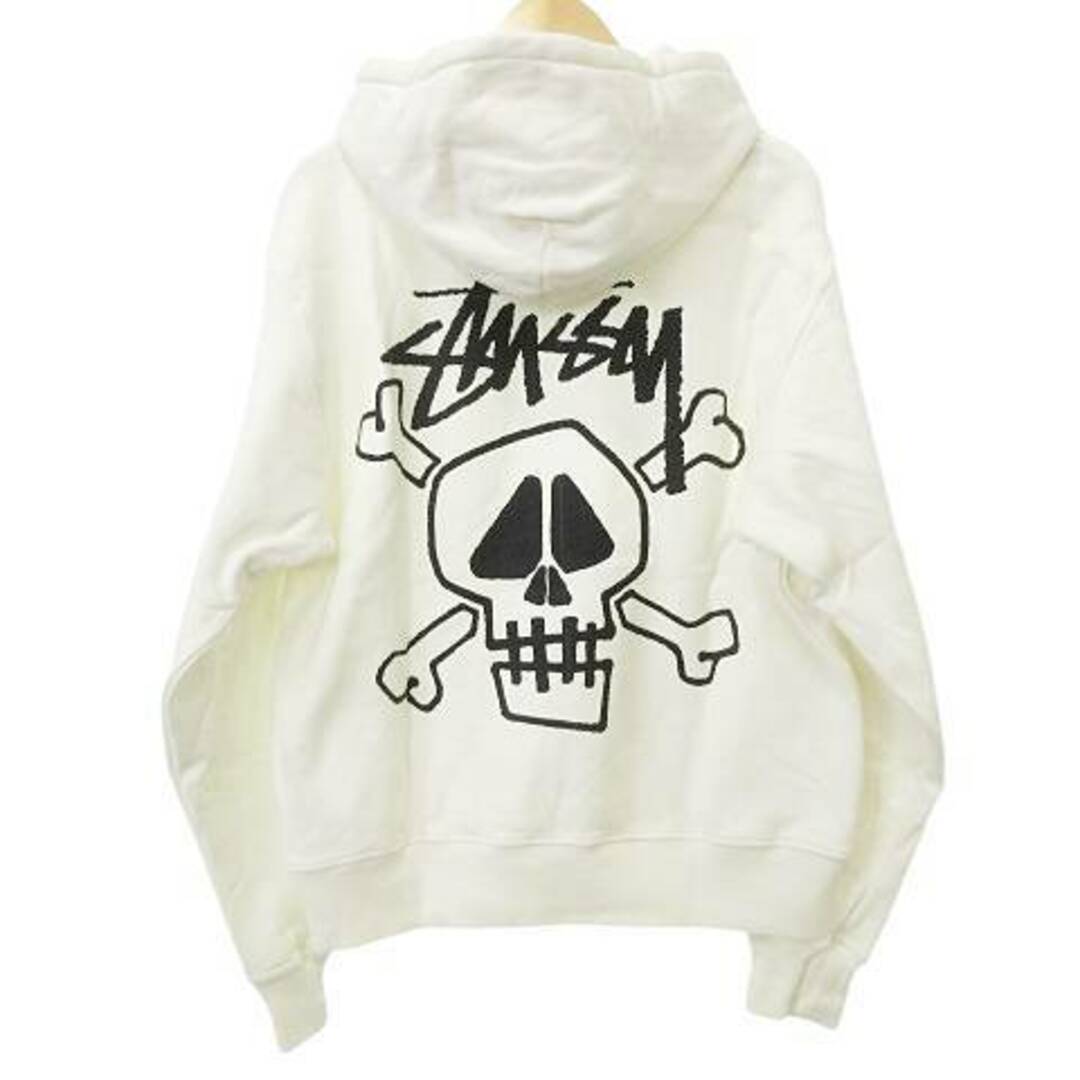 STUSSY - ステューシー Skull & Bones Pigment Dyed パーカー M STUSSY - ステューシー Skull & Bones Pigment Dyed パーカー M