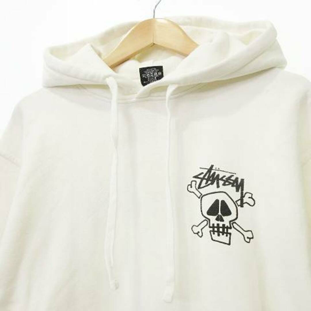 STUSSY - ステューシー Skull & Bones Pigment Dyed パーカー M STUSSY - ステューシー Skull & Bones Pigment Dyed パーカー M