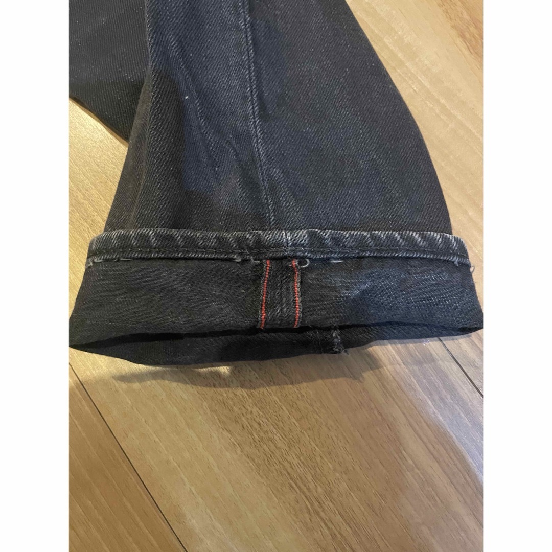 EVISU - サイズ34 赤カモメ ブラックデニム 2005 赤耳 エヴィス EVISU - サイズ34 赤カモメ ブラックデニム 2005 赤耳 エヴィス