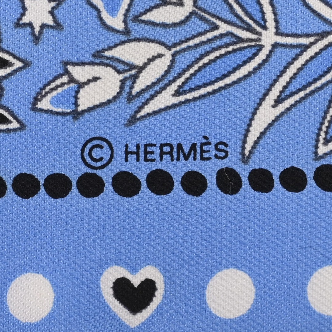 HERMES - 中古 エルメス HERMES レディース スカーフ ブルー HERMES - 中古 エルメス HERMES レディース スカーフ ブルー
