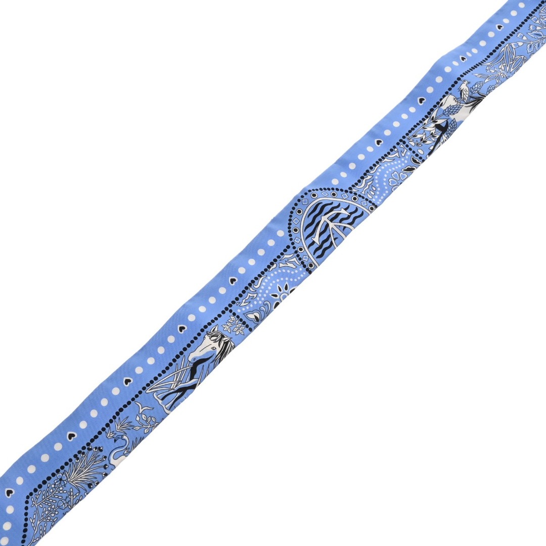 HERMES - 中古 エルメス HERMES レディース スカーフ ブルー HERMES - 中古 エルメス HERMES レディース スカーフ ブルー