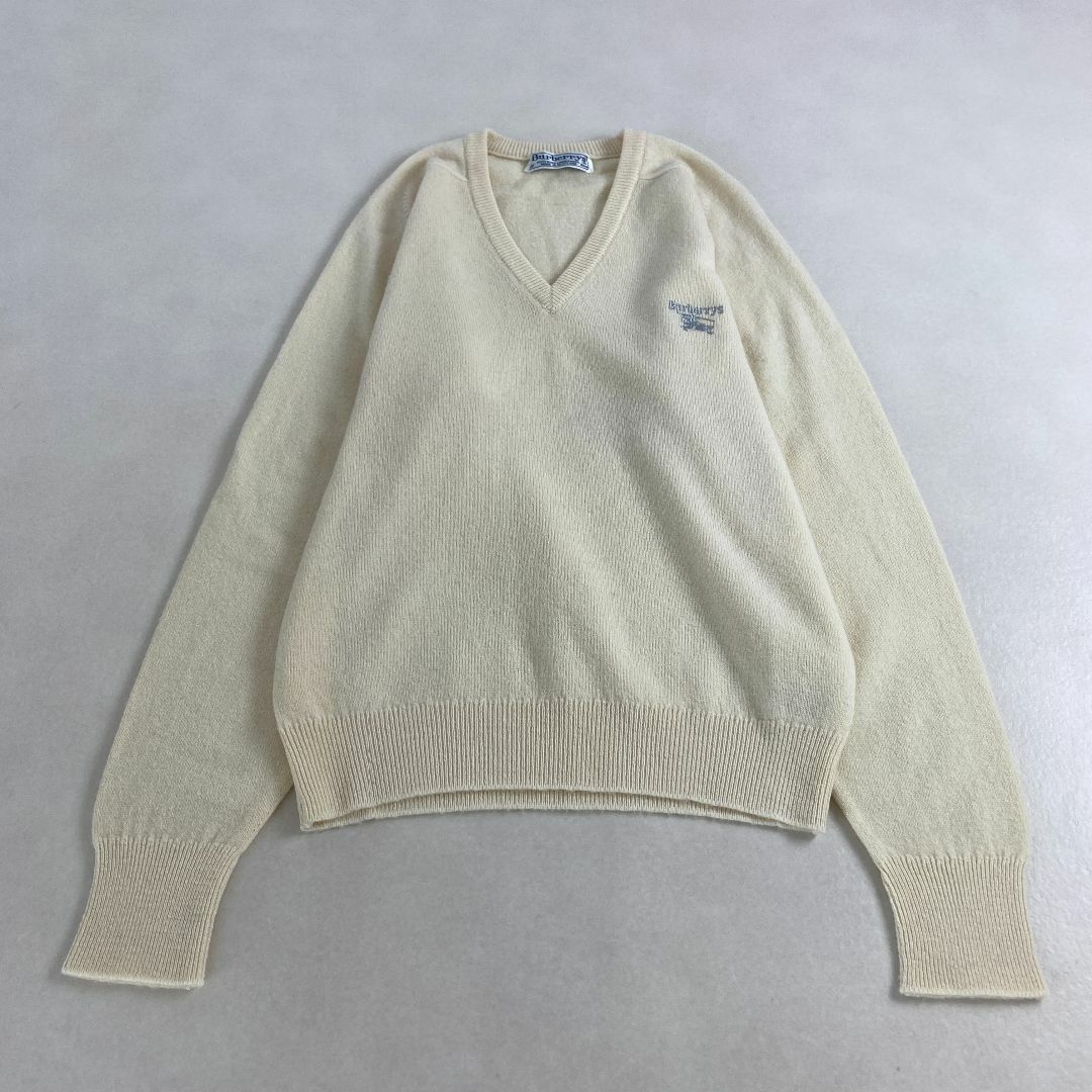 BURBERRY - バーバリー ニット セーター ロゴ刺しゅう ウール BURBERRY - バーバリー ニット セーター ロゴ刺しゅう ウール
