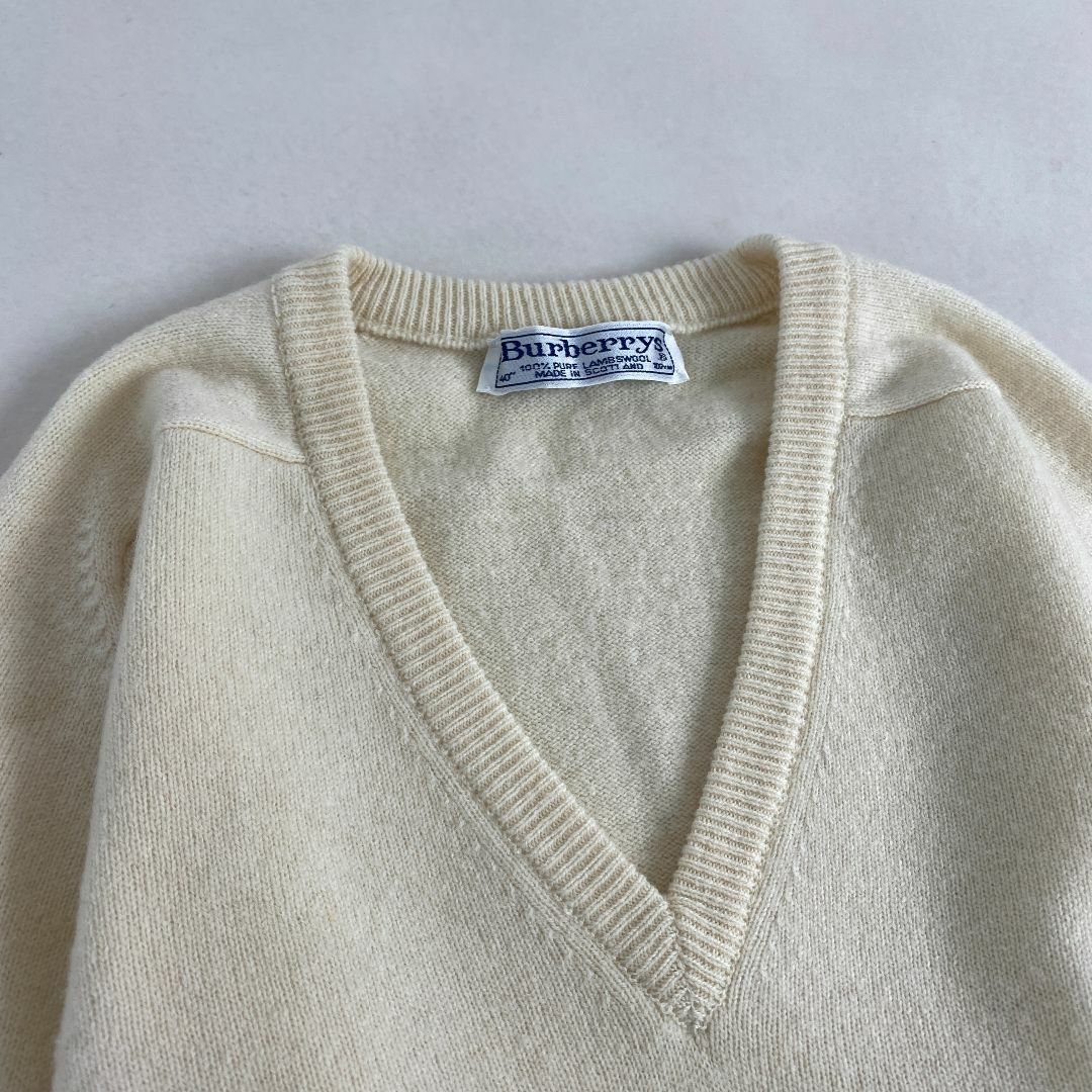 BURBERRY - バーバリー ニット セーター ロゴ刺しゅう ウール BURBERRY - バーバリー ニット セーター ロゴ刺しゅう ウール