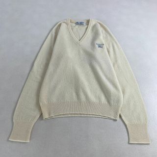 BURBERRY - バーバリー ニット セーター ロゴ刺しゅう ウール BURBERRY - バーバリー ニット セーター ロゴ刺しゅう ウール