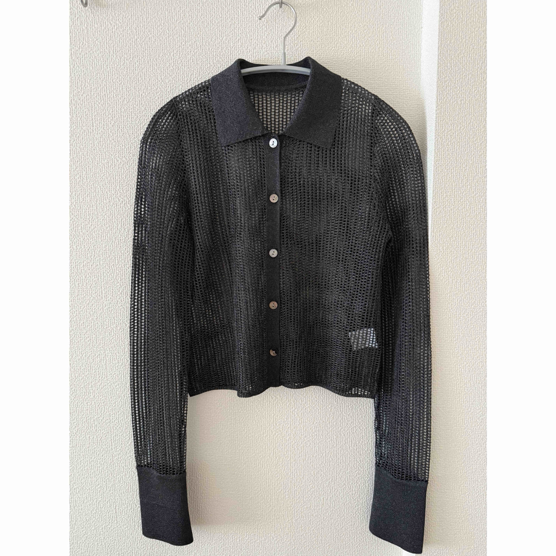 ánuans - ☆美品☆ 完売anuans ラメメッシュニットポロシャツ ánuans - ☆美品☆ 完売anuans ラメメッシュニットポロシャツ