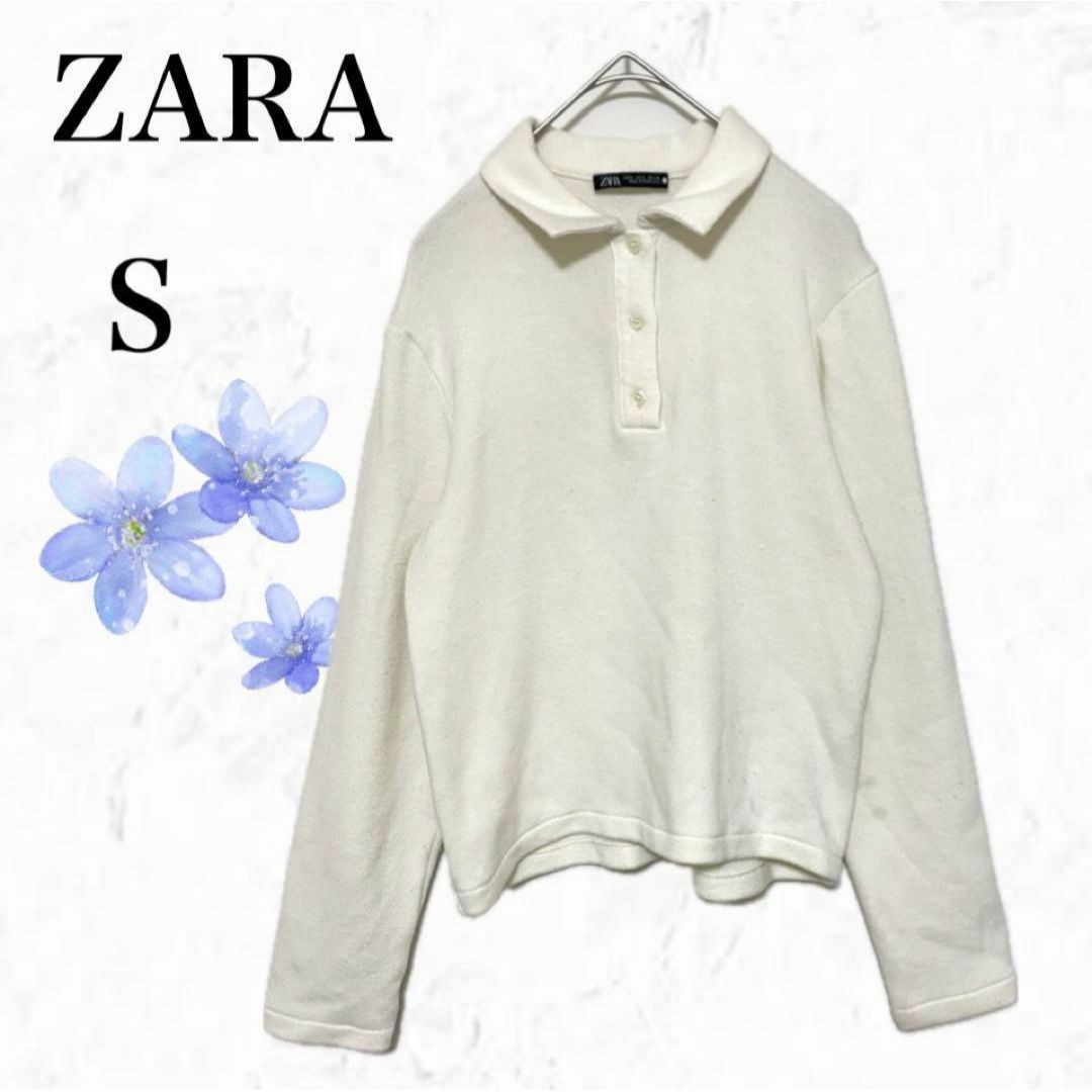 ZARA - 【ZARA/ザラ】ポロシャツ風ニット トップス シンプル ZARA - 【ZARA/ザラ】ポロシャツ風ニット トップス シンプル