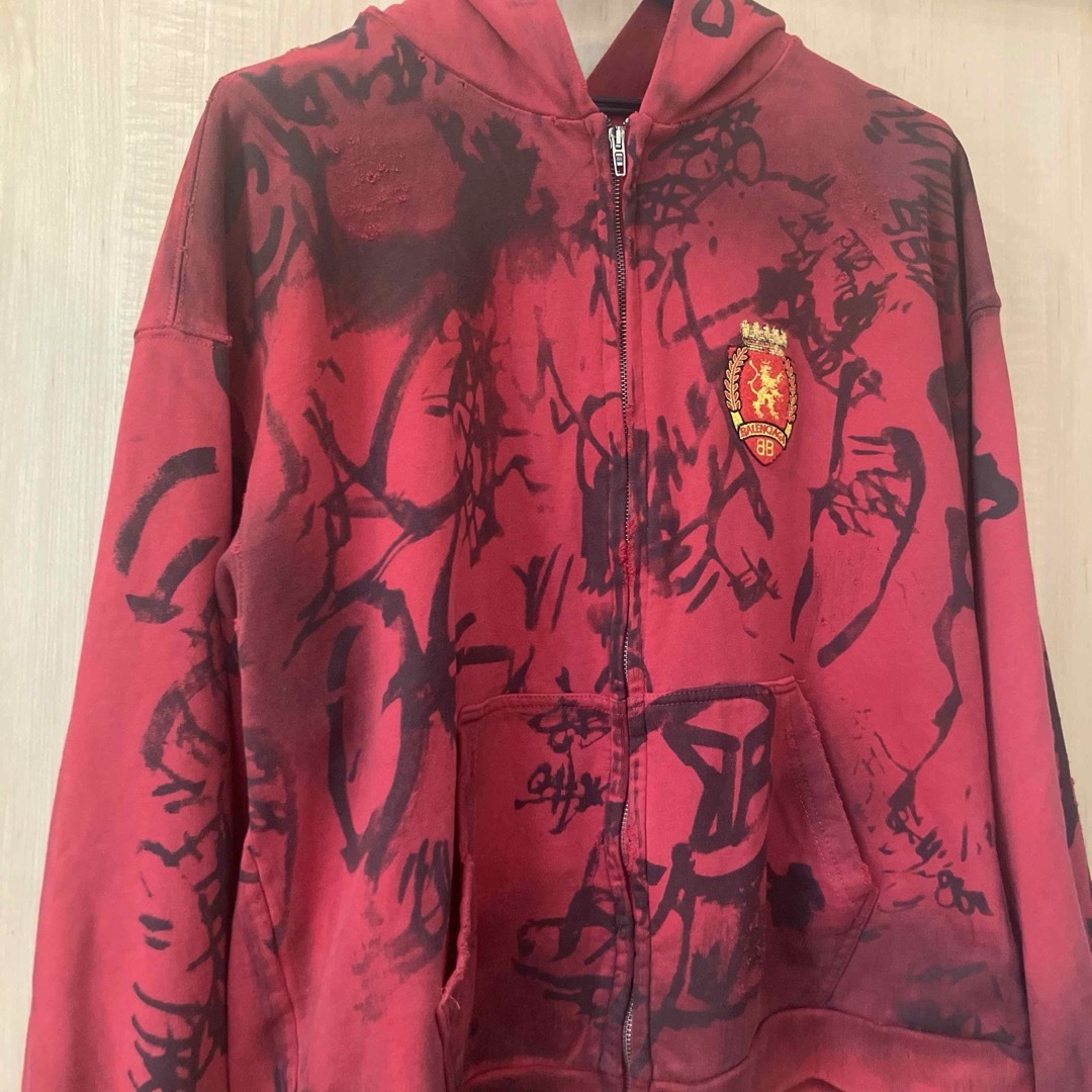 BALENCIAGA - BALENCIAGA skater zip up パーカー 23ss サイズM BALENCIAGA - BALENCIAGA skater zip up パーカー 23ss サイズM