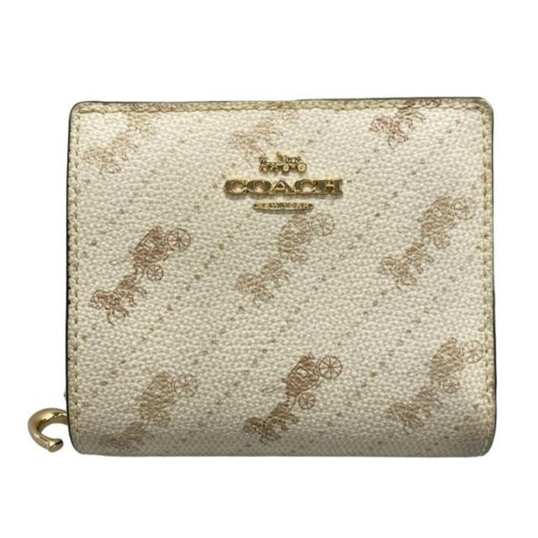 COACH - COACH(コーチ) 2つ折り財布 - C4104 アイボリー COACH - COACH(コーチ) 2つ折り財布 - C4104 アイボリー