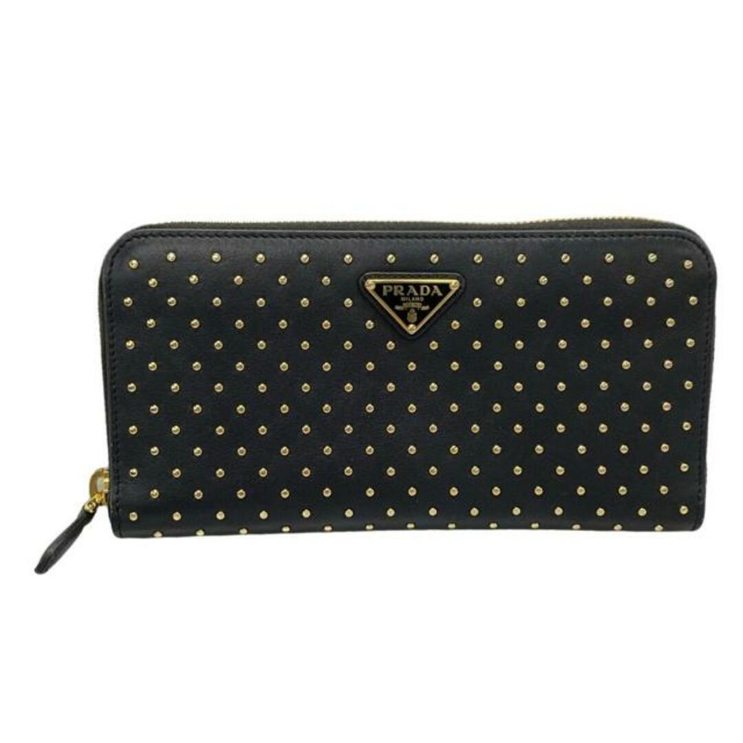 PRADA - PRADA(プラダ) 長財布美品 スタッズドレザー ジップ PRADA - PRADA(プラダ) 長財布美品 スタッズドレザー ジップ
