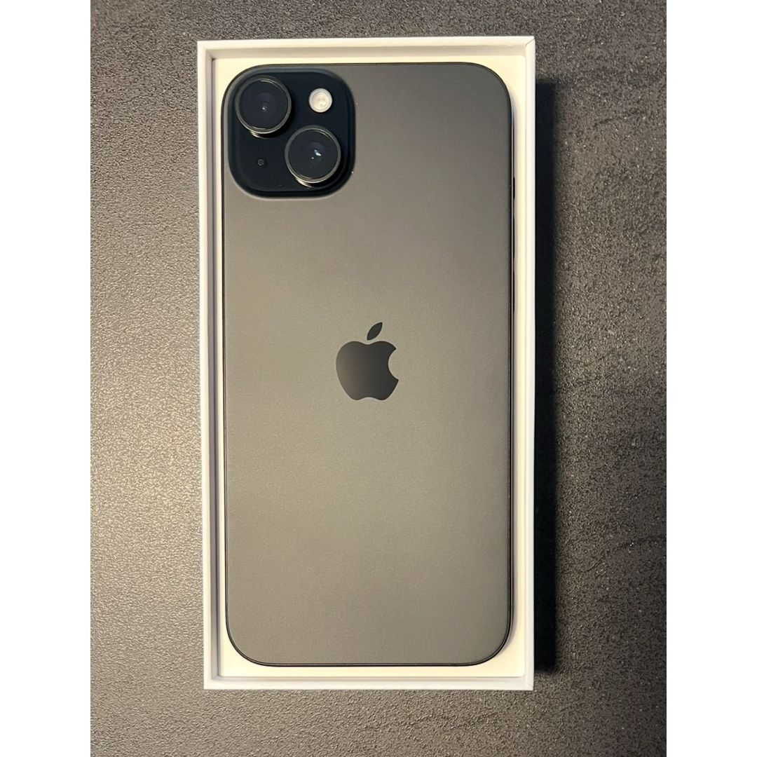 iPhone - iphone 15 Plus 128GB バッテリー100% ブラック充放電1 iPhone - iphone 15 Plus 128GB バッテリー100% ブラック充放電1