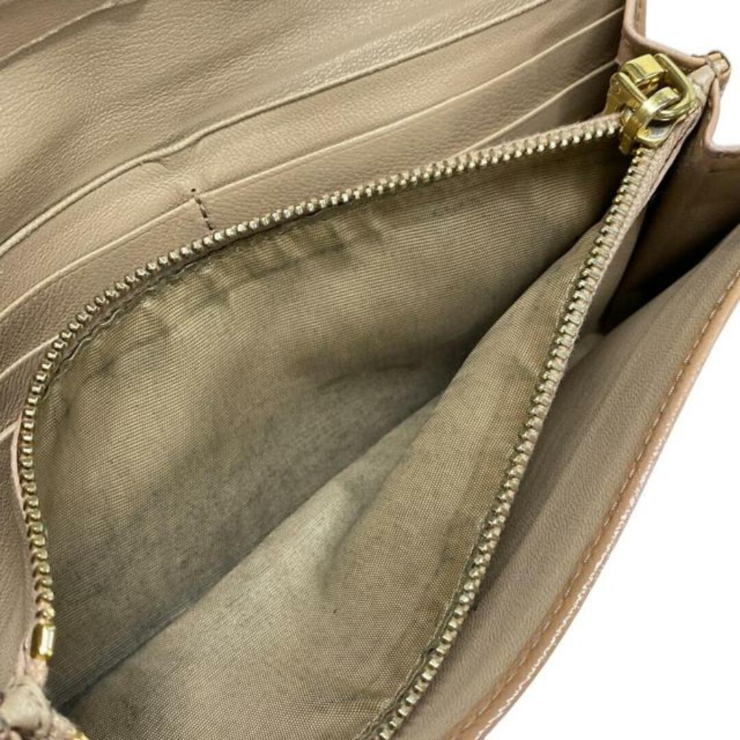 PRADA - PRADA(プラダ) 長財布 - ピンクベージュ レザーの通販 PRADA - PRADA(プラダ) 長財布 - ピンクベージュ レザーの通販