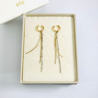 ete - ete エテ ストレート クリアビジュー ピアスの通販 by ete - ete エテ ストレート クリアビジュー ピアスの通販 by