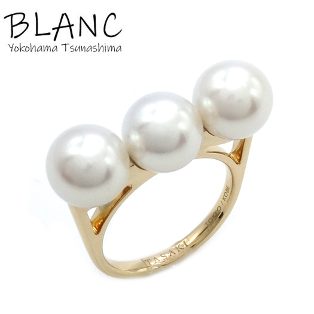 TASAKI - タサキ バランス エラ リング 真珠 K18YG パール:8.0mm TASAKI - タサキ バランス エラ リング 真珠 K18YG パール:8.0mm