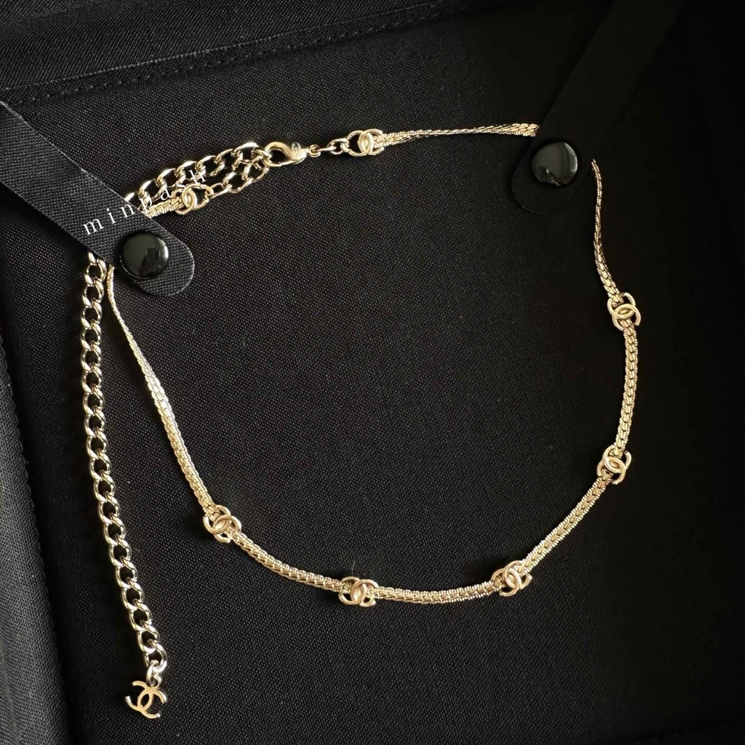 男性に人気！ CHANEL - CHANEL ♡ 人気✨ 5連 CCマーク チョーカー ネックレス アクセサリー