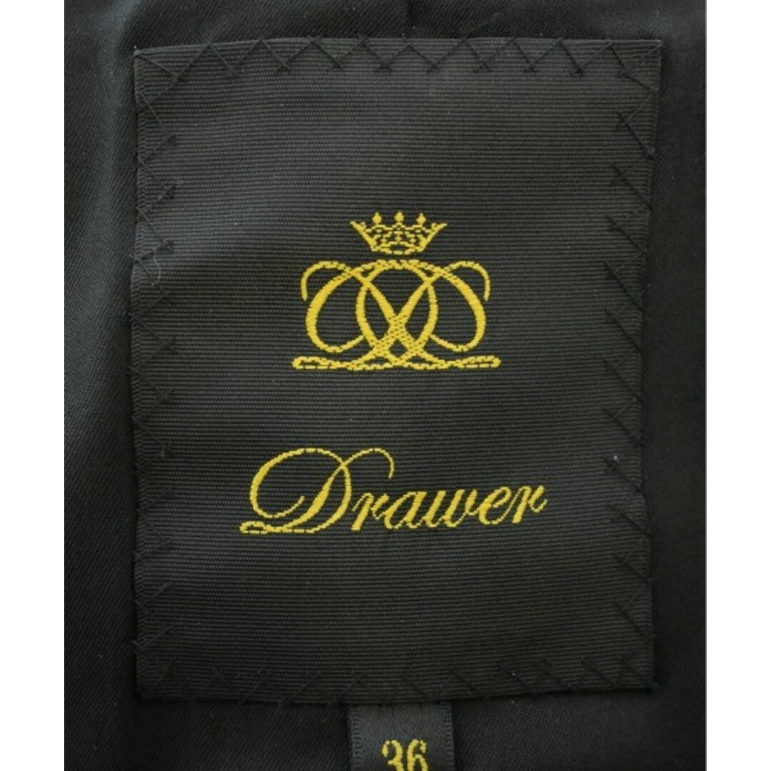 Drawer - Drawer ドロワー ノーカラージャケット 36(S位) 黒 Drawer - Drawer ドロワー ノーカラージャケット 36(S位) 黒