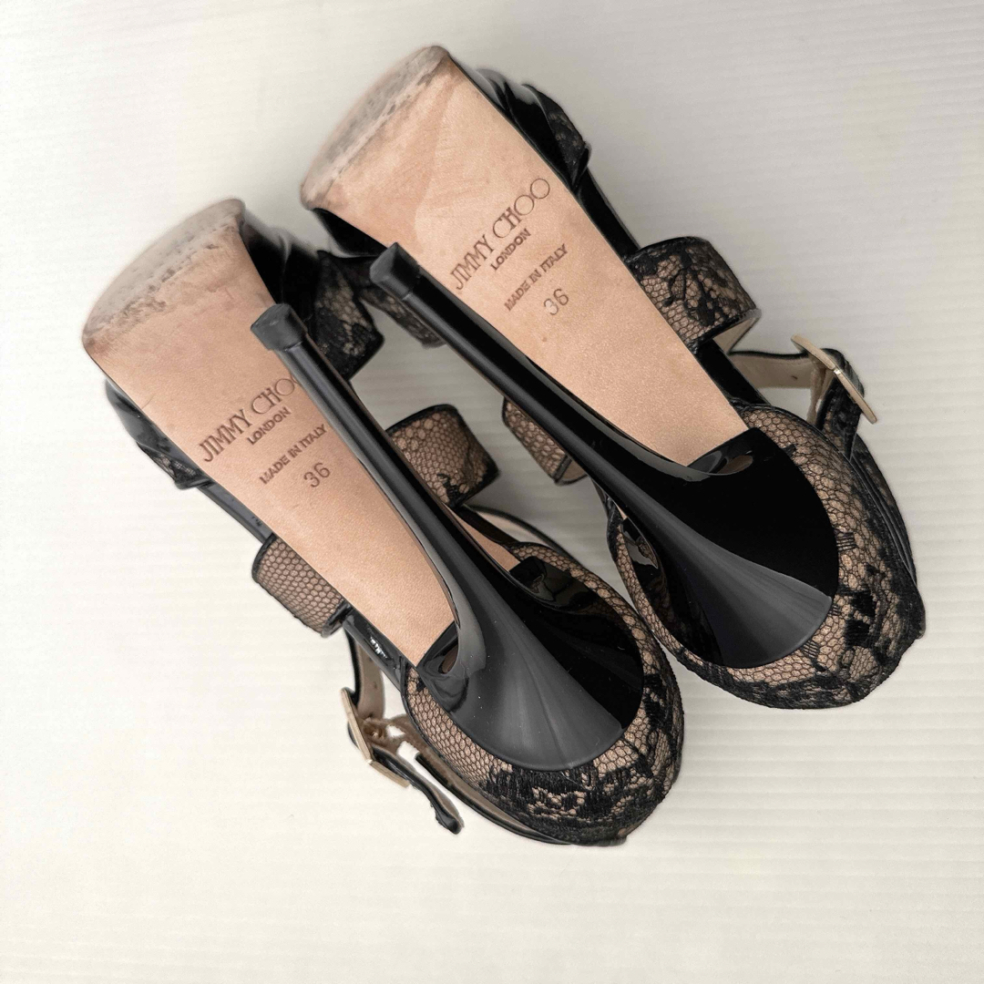 JIMMY CHOO - JIMMY CHOO ジミーチュウ 花柄 レース ハイヒール JIMMY CHOO - JIMMY CHOO ジミーチュウ 花柄 レース ハイヒール