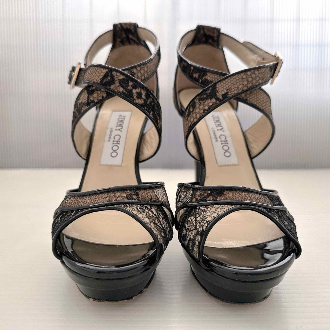 JIMMY CHOO - JIMMY CHOO ジミーチュウ 花柄 レース ハイヒール JIMMY CHOO - JIMMY CHOO ジミーチュウ 花柄 レース ハイヒール
