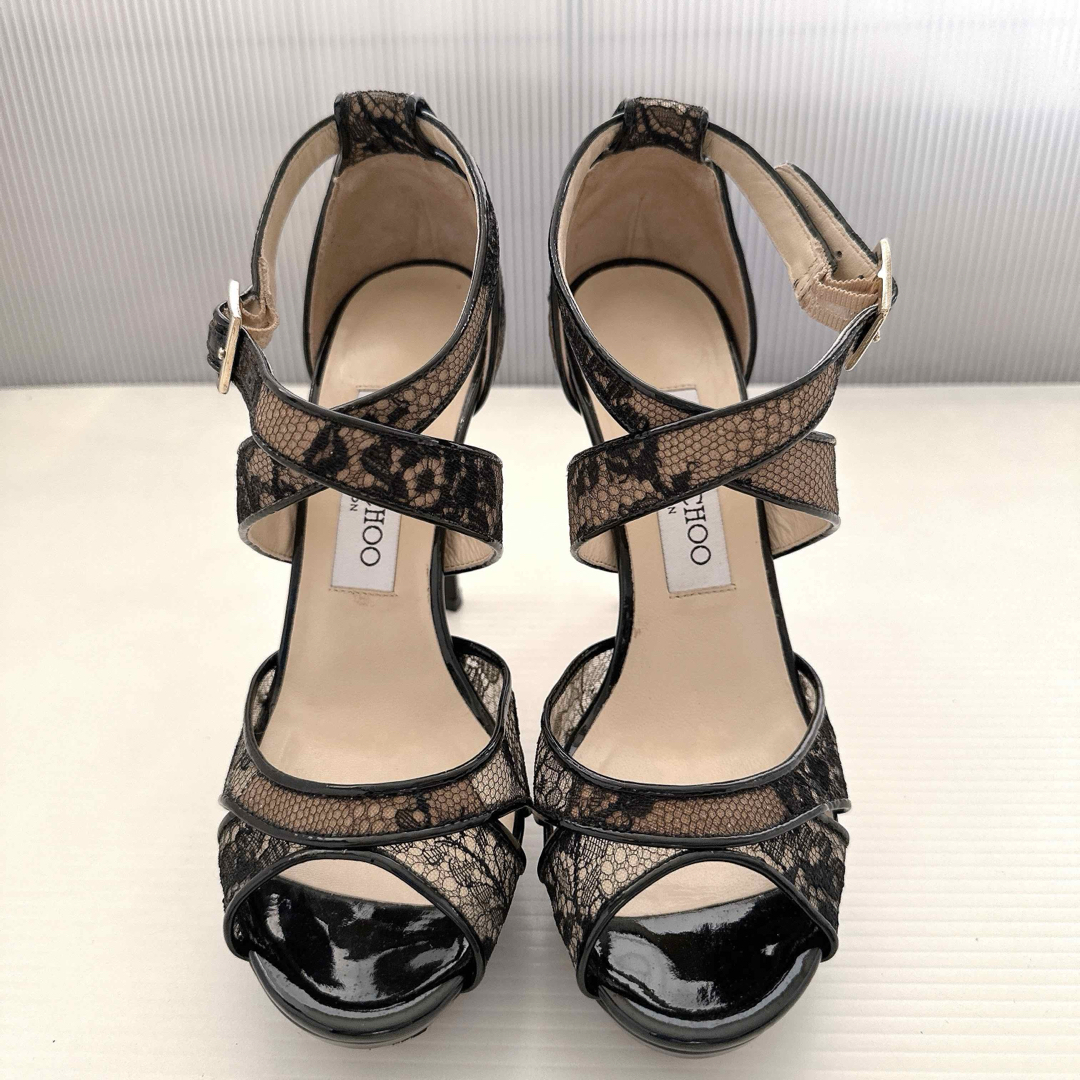 JIMMY CHOO - JIMMY CHOO ジミーチュウ 花柄 レース ハイヒール JIMMY CHOO - JIMMY CHOO ジミーチュウ 花柄 レース ハイヒール