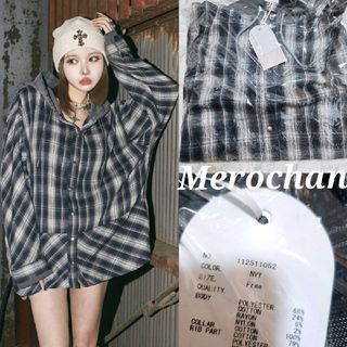 Darich - ダーリッチ フードドッキングチェックルーズシャツ Darich - ダーリッチ フードドッキングチェックルーズシャツ