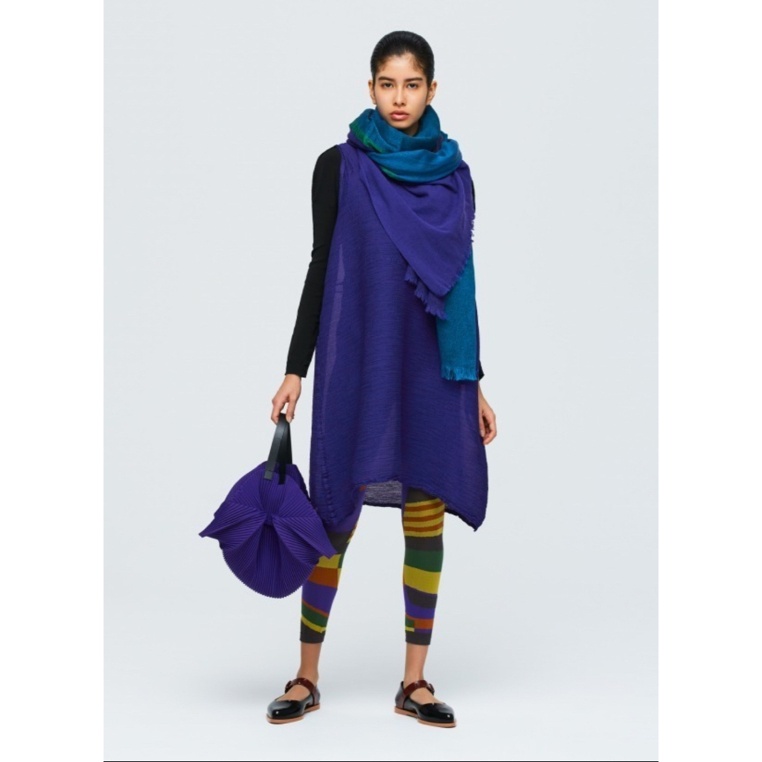 me - ISSEY MIYAKE me パープル ノースリーブチュニックの通販 me - ISSEY MIYAKE me パープル ノースリーブチュニックの通販