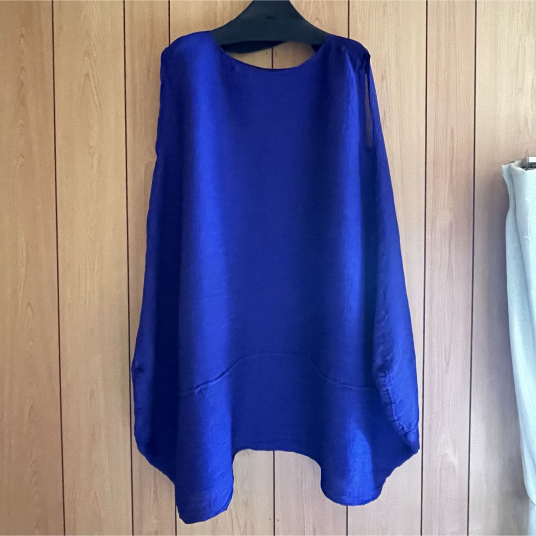 me - ISSEY MIYAKE me パープル ノースリーブチュニックの通販 me - ISSEY MIYAKE me パープル ノースリーブチュニックの通販