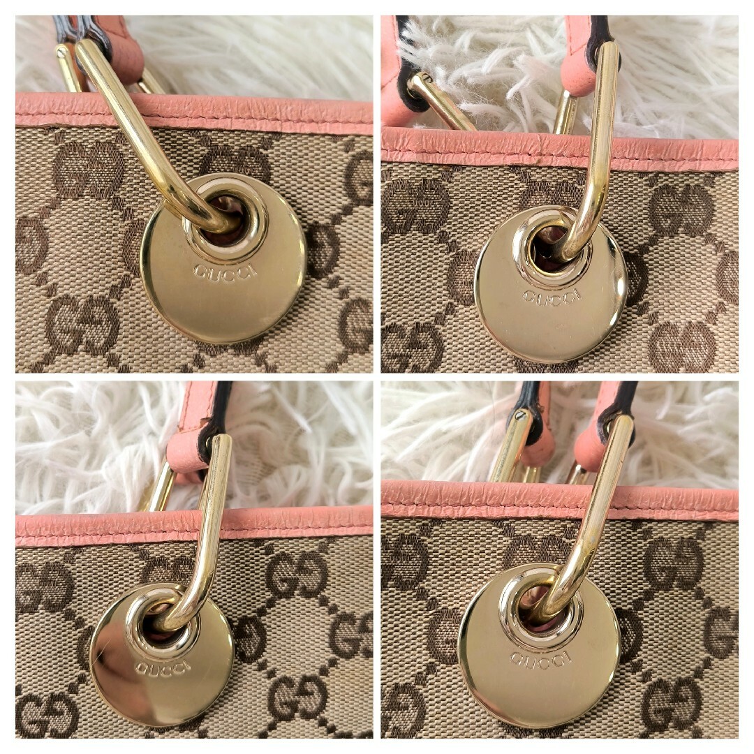GUCCI - GUCCI ミニトートバッグ GGキャンバス ショルダー GUCCI - GUCCI ミニトートバッグ GGキャンバス ショルダー