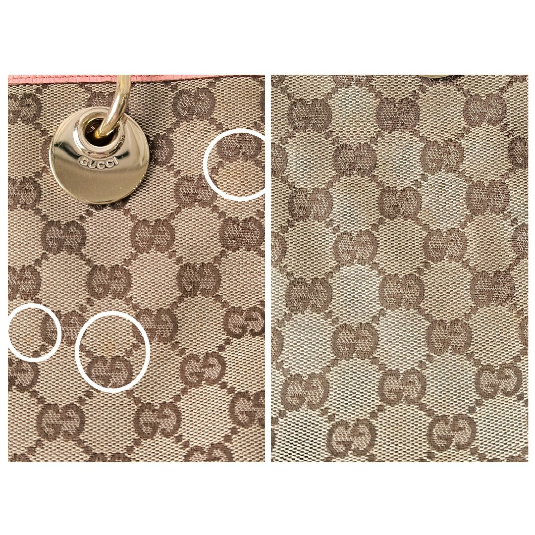 GUCCI - GUCCI ミニトートバッグ GGキャンバス ショルダー GUCCI - GUCCI ミニトートバッグ GGキャンバス ショルダー
