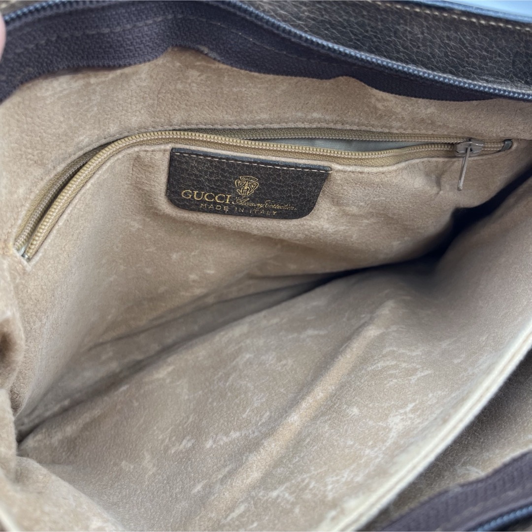 GUCCI - オールドグッチ ワンショルダー PVC シェリーライン 斜 GUCCI - オールドグッチ ワンショルダー PVC シェリーライン 斜