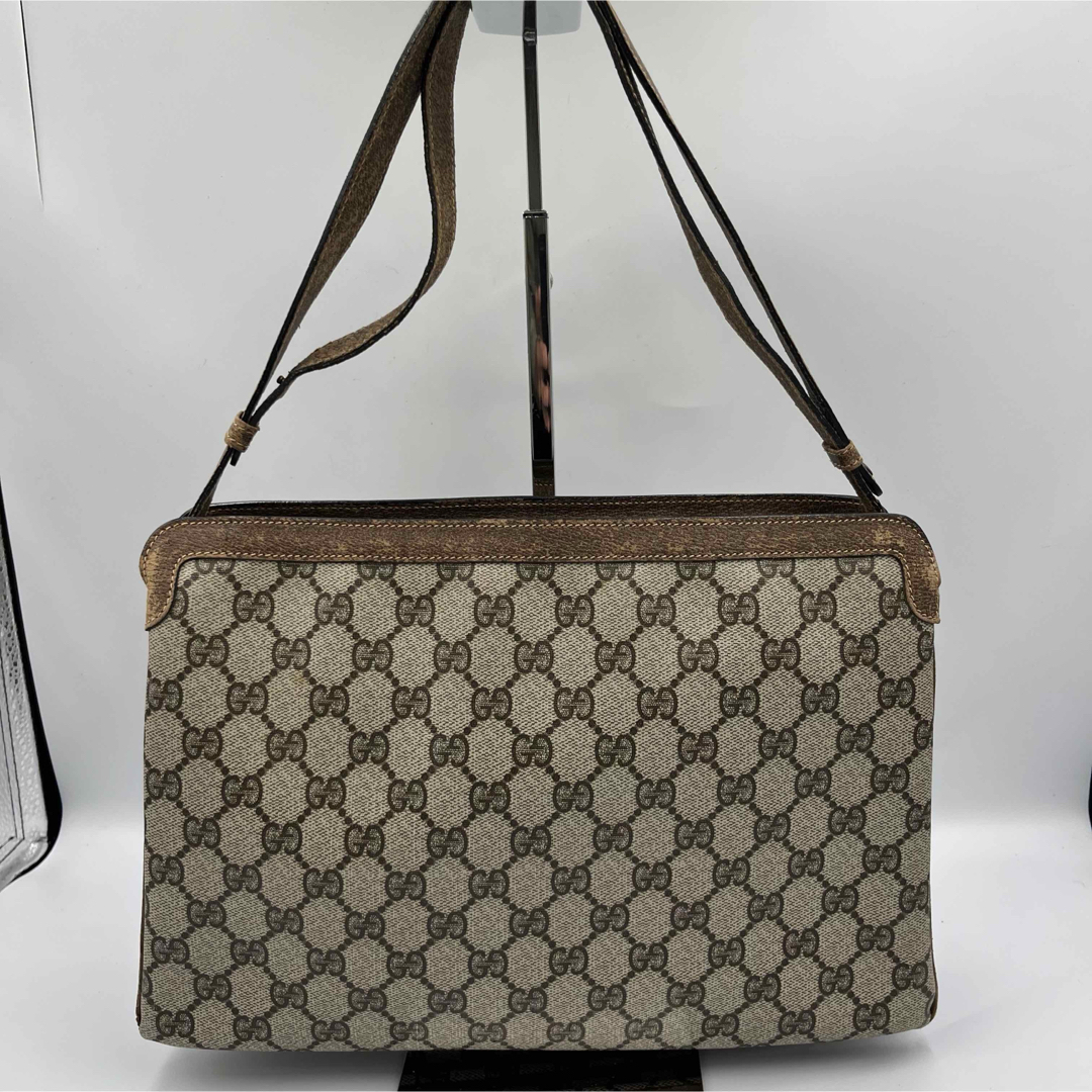 GUCCI - オールドグッチ ワンショルダー PVC シェリーライン 斜 GUCCI - オールドグッチ ワンショルダー PVC シェリーライン 斜