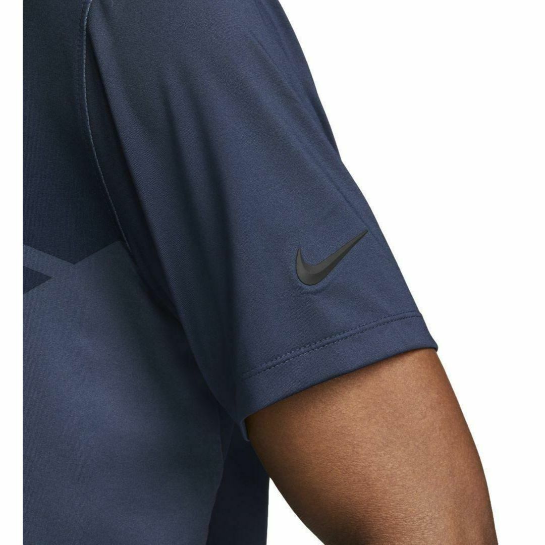 NIKE - 残少 S ナイキ ゴルフ アーガイル ポロシャツ 紺 NIKE - 残少 S ナイキ ゴルフ アーガイル ポロシャツ 紺