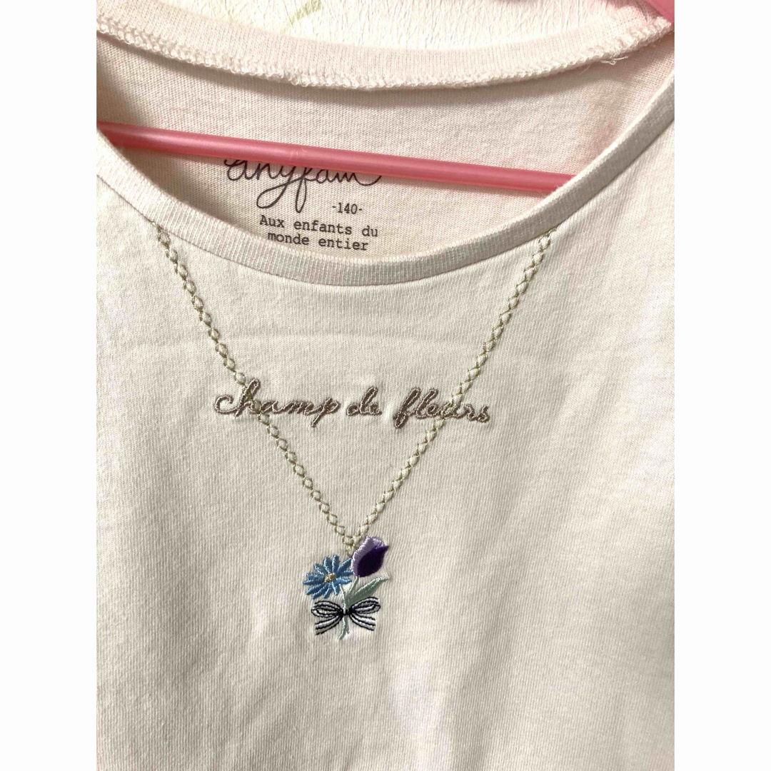 axes femme kids - 140サイズ 半袖 2着セット ピンク リボン axes femme kids - 140サイズ 半袖 2着セット ピンク リボン
