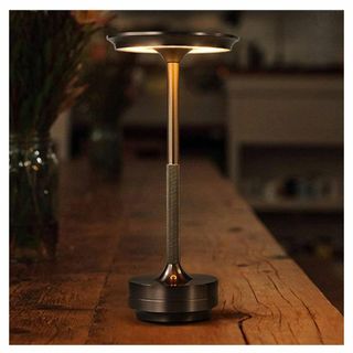【ブラック】テーブルランプ おしゃれ 間接照明 レトロ コードレス 北欧(テーブルスタンド)