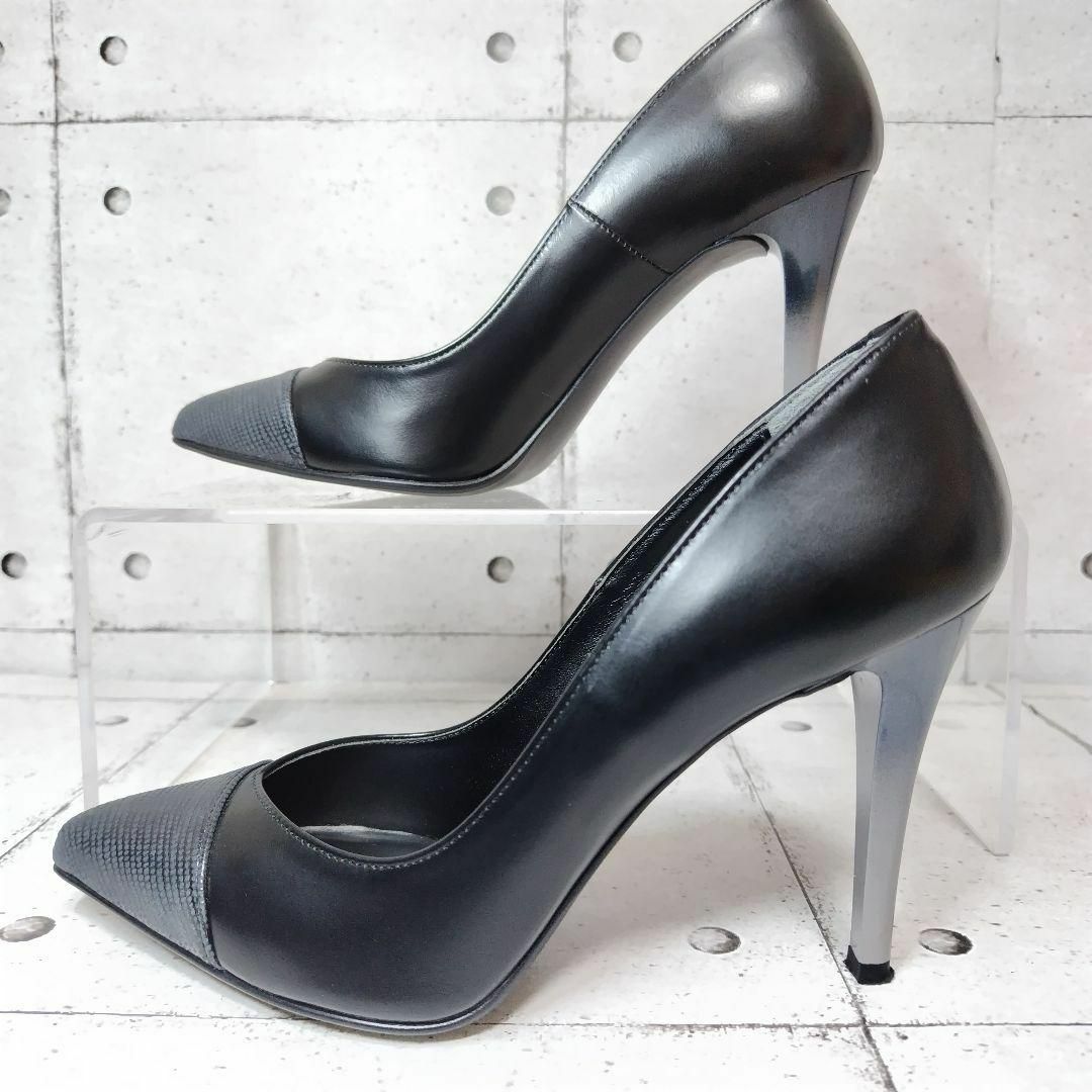 DIANA - 【美品】 ダイアナ DIANA 黒 レザー ポインテッドトゥ DIANA - 【美品】 ダイアナ DIANA 黒 レザー ポインテッドトゥ