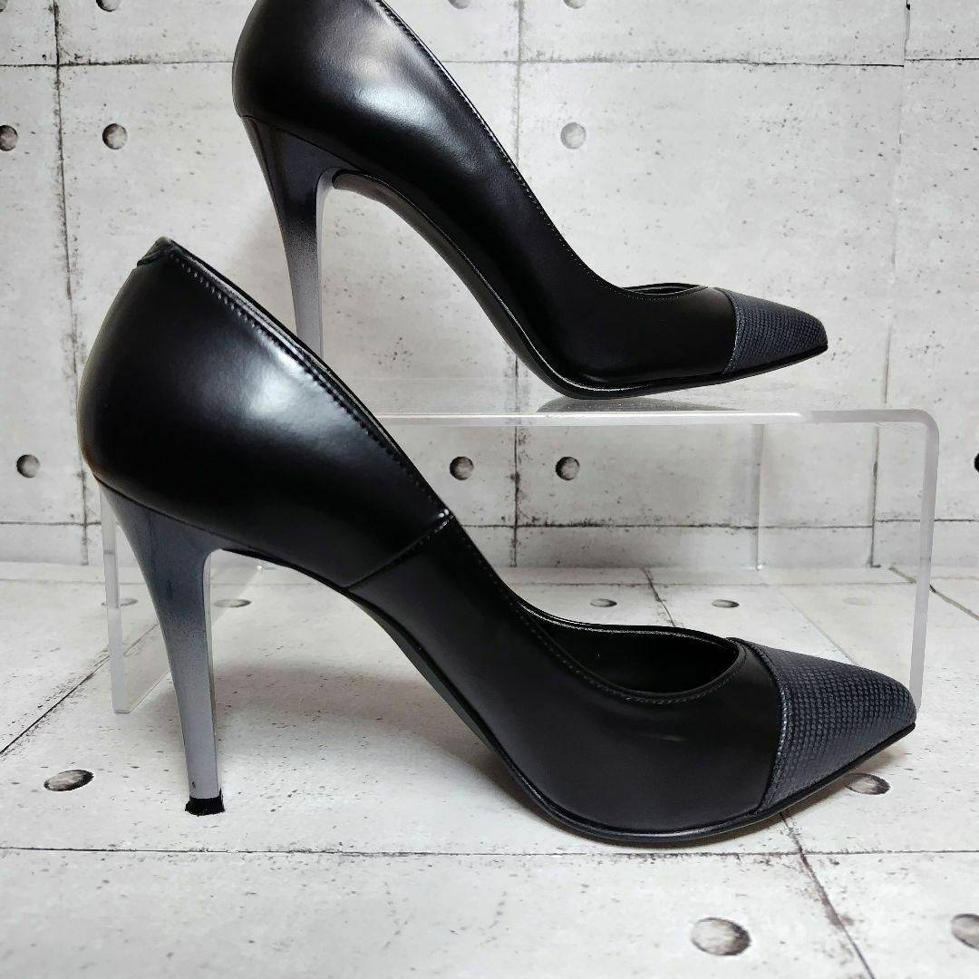 DIANA - 【美品】 ダイアナ DIANA 黒 レザー ポインテッドトゥ DIANA - 【美品】 ダイアナ DIANA 黒 レザー ポインテッドトゥ