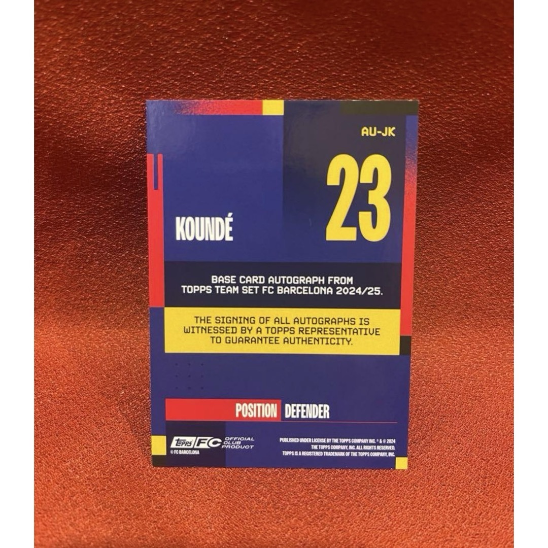 希少】クンデ 直筆サイン カード バルセロナ フランス代表 topps 希少】クンデ 直筆サイン カード バルセロナ フランス代表 topps
