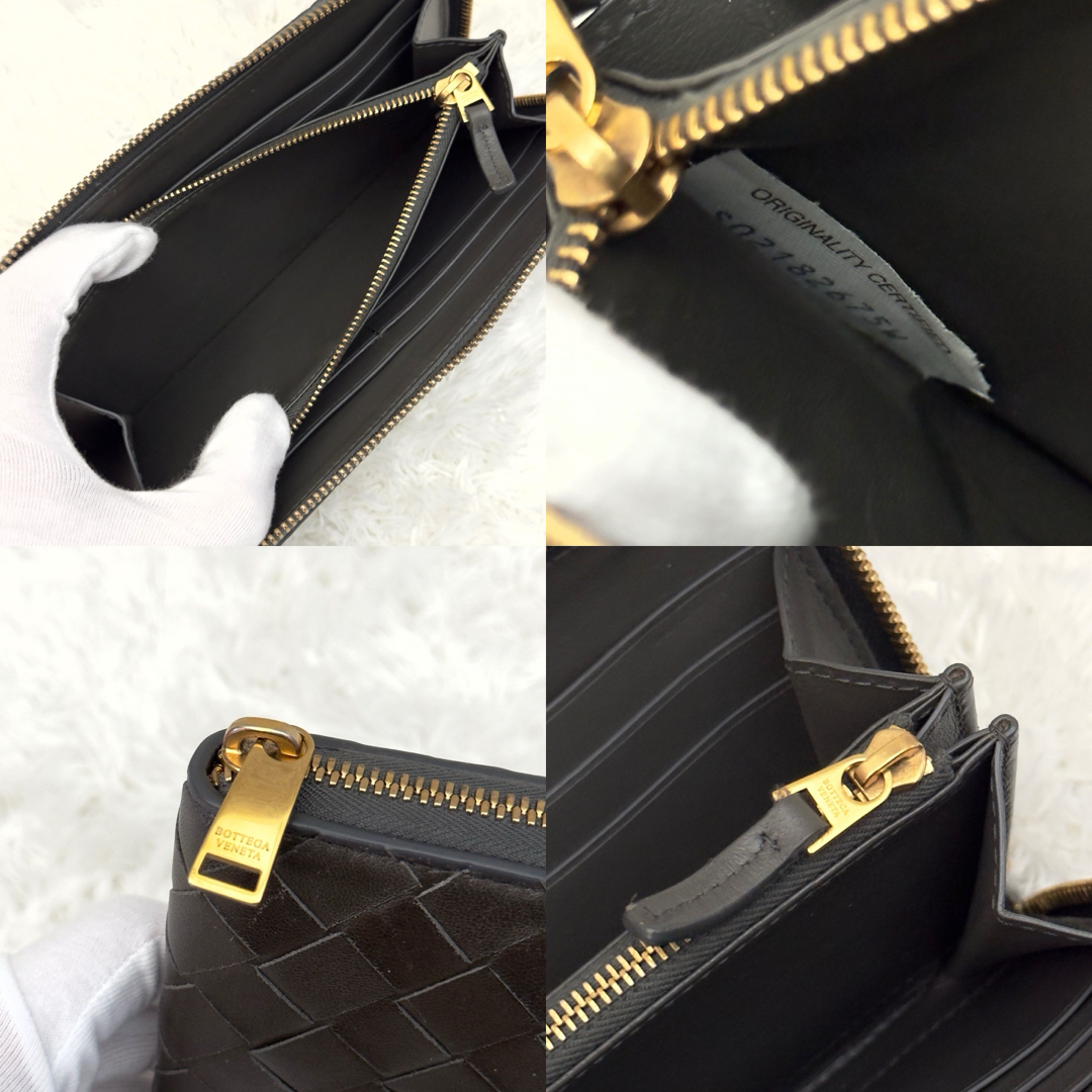 BOTTEGA VENETA - 美品✨RFID内蔵 ボッテガ ラウンドファスナー BOTTEGA VENETA - 美品✨RFID内蔵 ボッテガ ラウンドファスナー