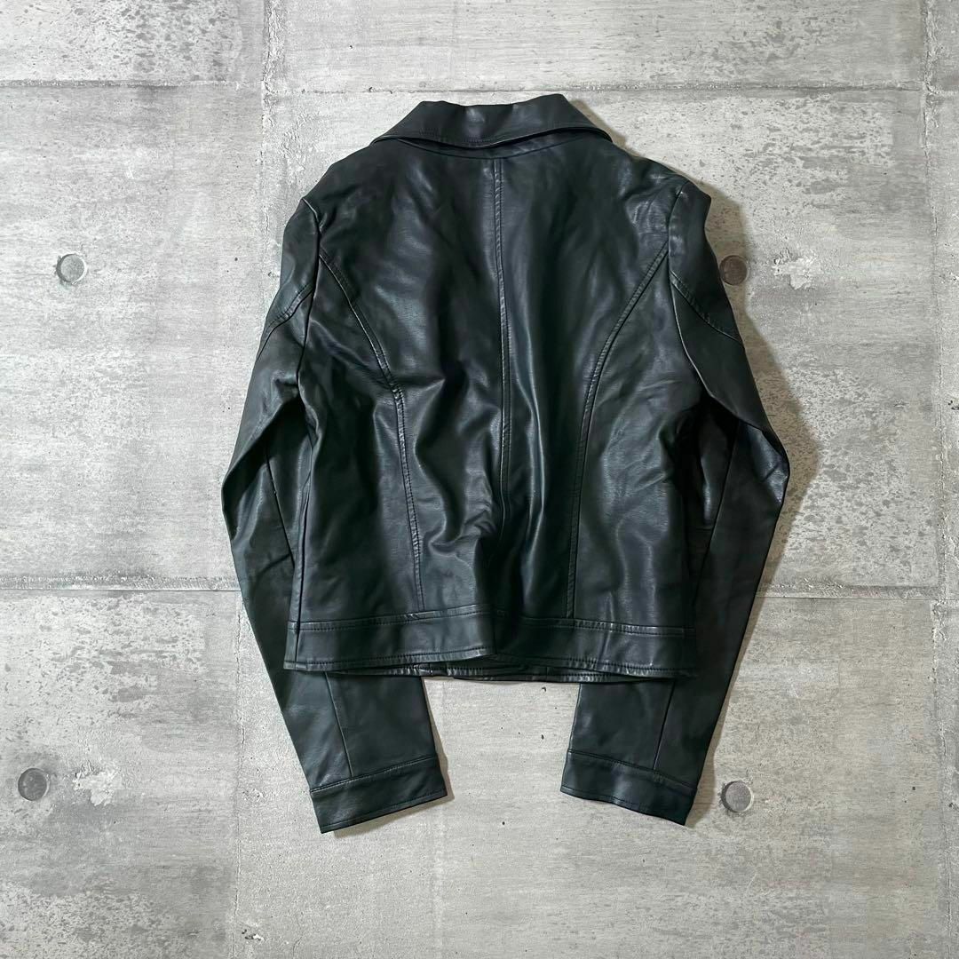y2k グランジ ライダースジャケット 平成初期 ギャル 短丈 00s y2k グランジ ライダースジャケット 平成初期 ギャル 短丈 00s