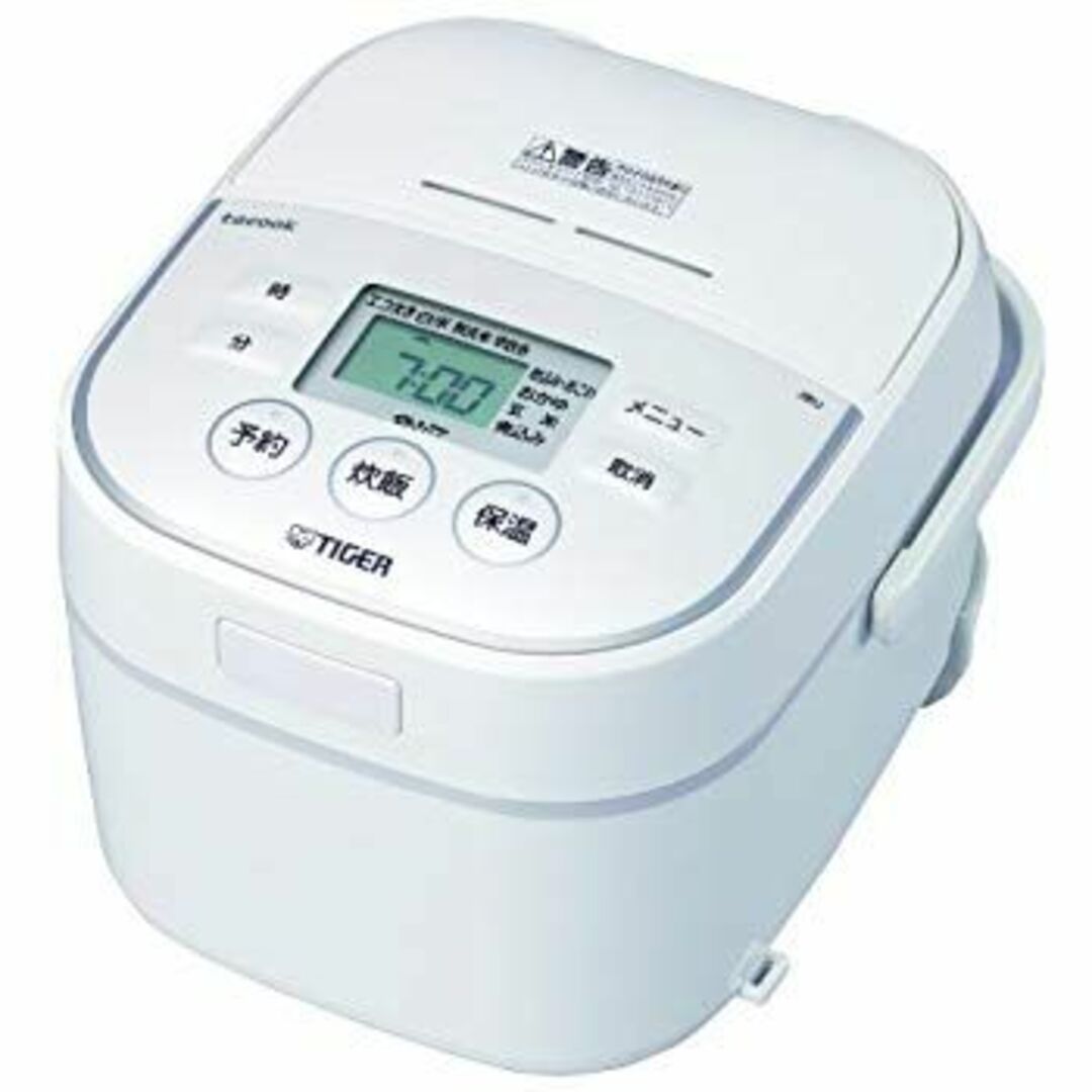 タイガー マイコン炊飯器 「炊きたて」 tacook 3合 ホワイト JBU-A550-W khxv5rg スマホ/家電/カメラの調理家電(炊飯器)の商品写真