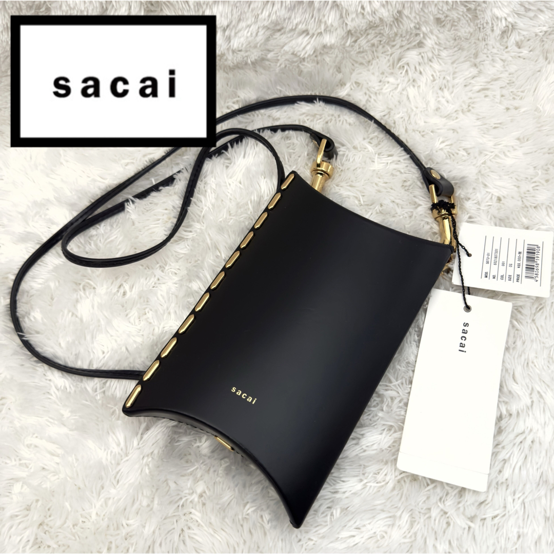sacai - ☆極美品☆sacai ショルダーバッグ ゴールド金具 ピロー sacai - ☆極美品☆sacai ショルダーバッグ ゴールド金具 ピロー
