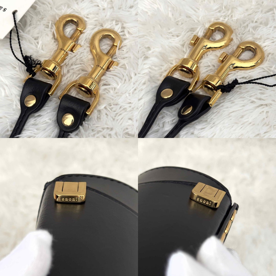 sacai - ☆極美品☆sacai ショルダーバッグ ゴールド金具 ピロー sacai - ☆極美品☆sacai ショルダーバッグ ゴールド金具 ピロー