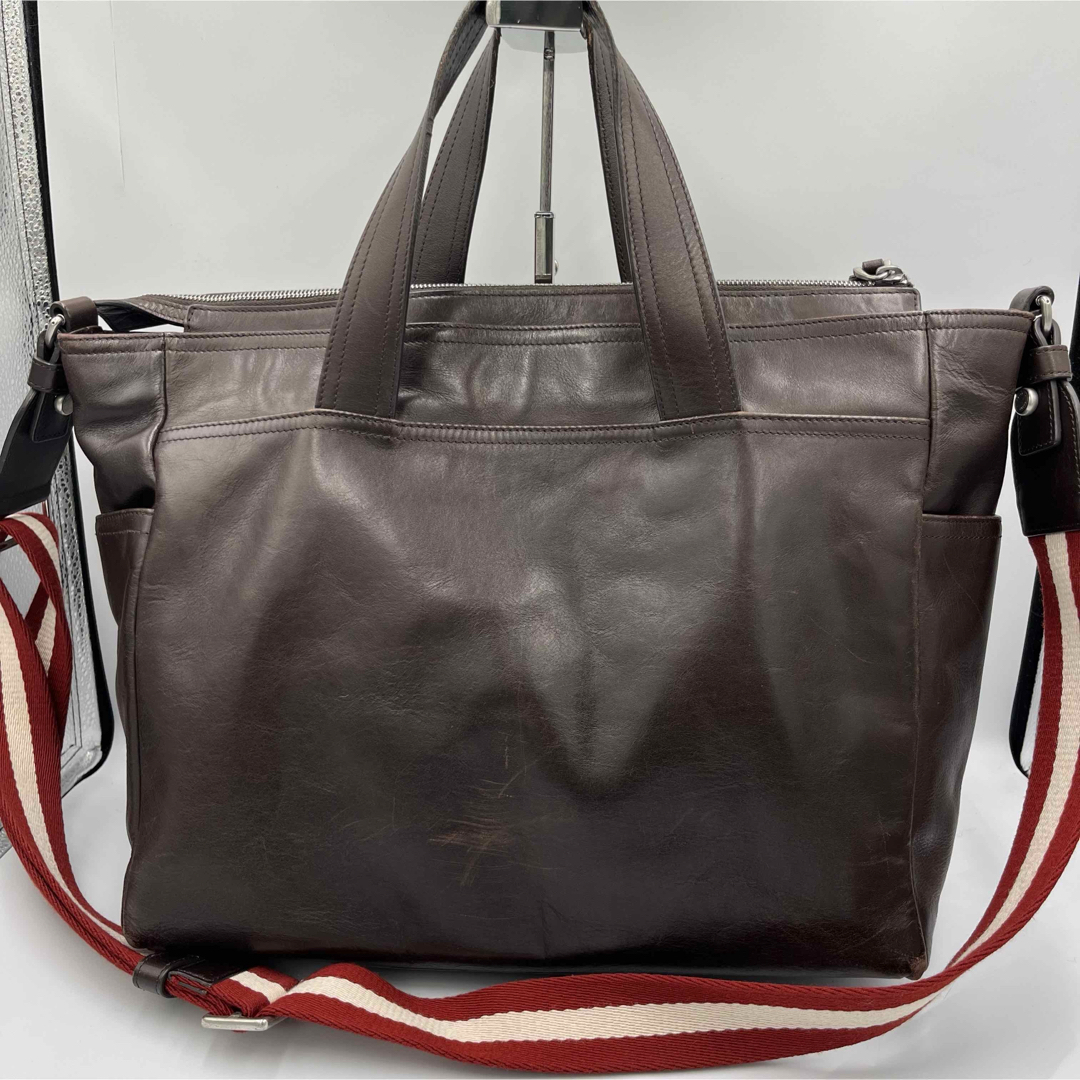 Bally - BALLY バリー ビジネスバッグ 2way トレスポ ブラウンの Bally - BALLY バリー ビジネスバッグ 2way トレスポ ブラウンの