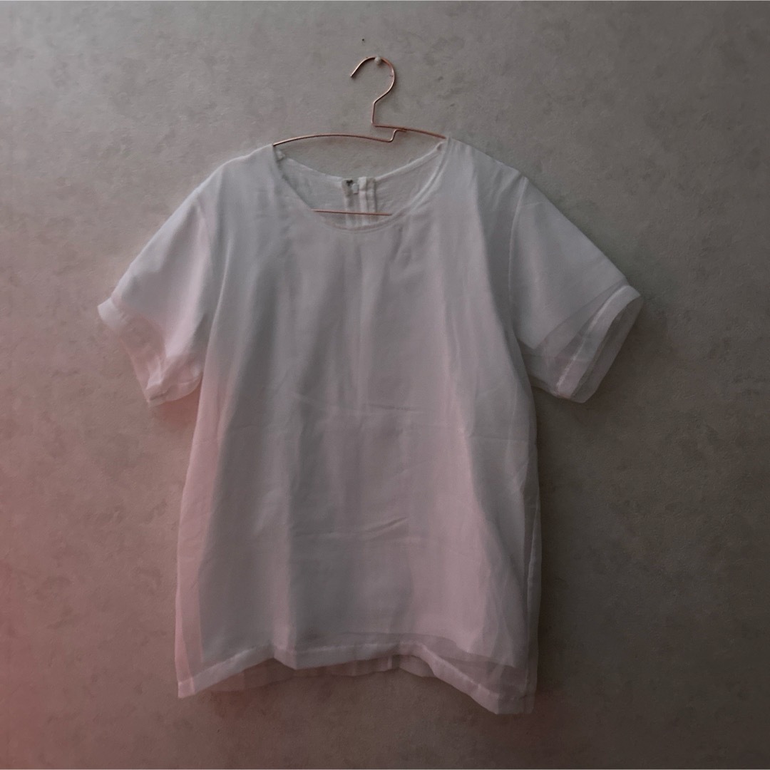 COMME des GARCONS - コムデギャルソン ホワイト半袖シャツの COMME des GARCONS - コムデギャルソン ホワイト半袖シャツの